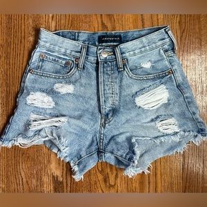 Aéropostale 90s high rise cut-off jean shorts